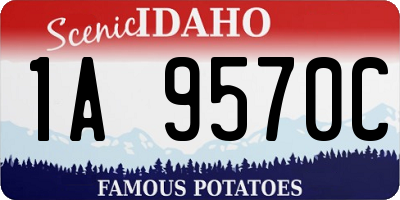 ID license plate 1A9570C