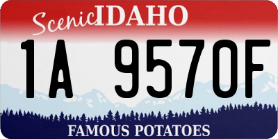 ID license plate 1A9570F