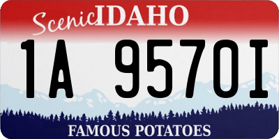 ID license plate 1A9570I
