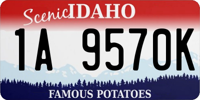 ID license plate 1A9570K
