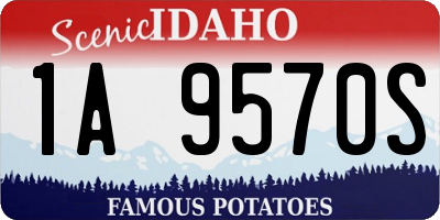 ID license plate 1A9570S