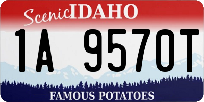 ID license plate 1A9570T