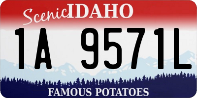 ID license plate 1A9571L