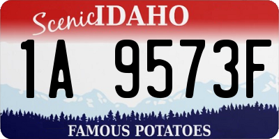 ID license plate 1A9573F