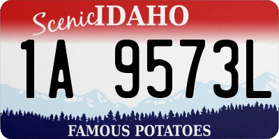 ID license plate 1A9573L