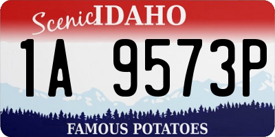 ID license plate 1A9573P