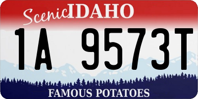 ID license plate 1A9573T