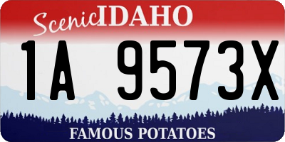ID license plate 1A9573X
