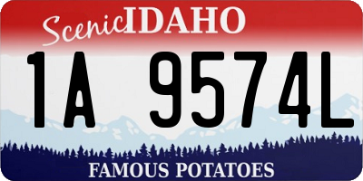 ID license plate 1A9574L