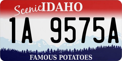 ID license plate 1A9575A