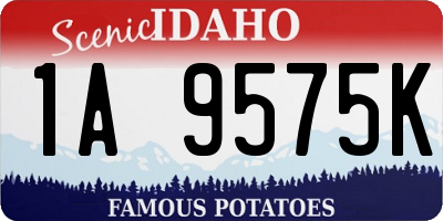 ID license plate 1A9575K