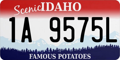 ID license plate 1A9575L