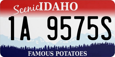 ID license plate 1A9575S