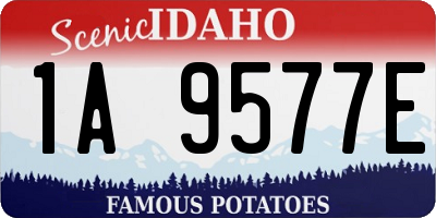 ID license plate 1A9577E