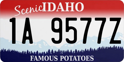 ID license plate 1A9577Z