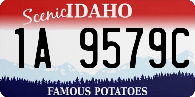 ID license plate 1A9579C