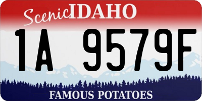 ID license plate 1A9579F