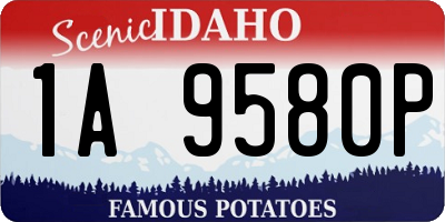 ID license plate 1A9580P