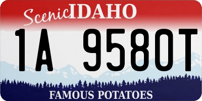 ID license plate 1A9580T
