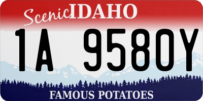 ID license plate 1A9580Y