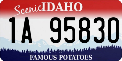 ID license plate 1A9583O