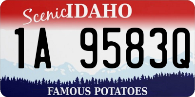 ID license plate 1A9583Q