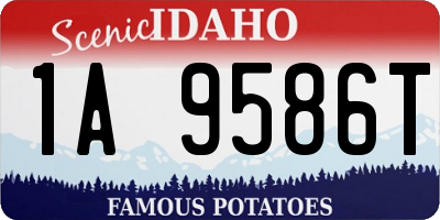 ID license plate 1A9586T