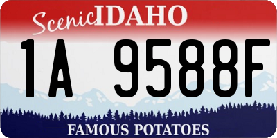 ID license plate 1A9588F