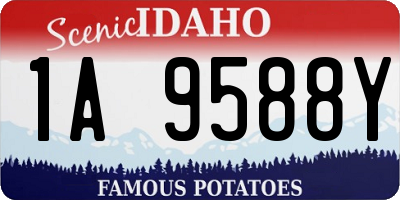 ID license plate 1A9588Y