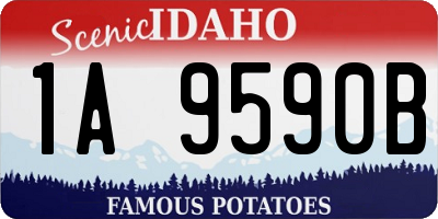 ID license plate 1A9590B