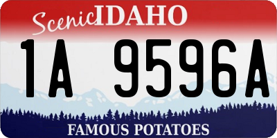 ID license plate 1A9596A