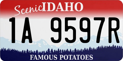ID license plate 1A9597R