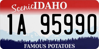 ID license plate 1A9599O