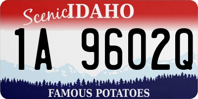 ID license plate 1A9602Q