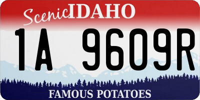 ID license plate 1A9609R