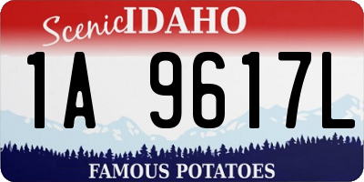 ID license plate 1A9617L