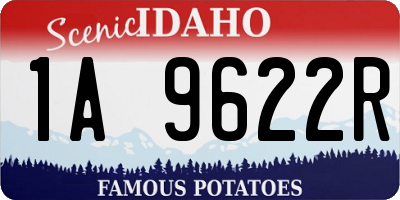 ID license plate 1A9622R