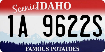 ID license plate 1A9622S