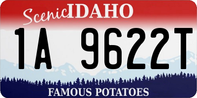 ID license plate 1A9622T