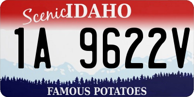 ID license plate 1A9622V