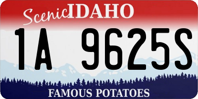 ID license plate 1A9625S