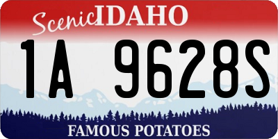 ID license plate 1A9628S