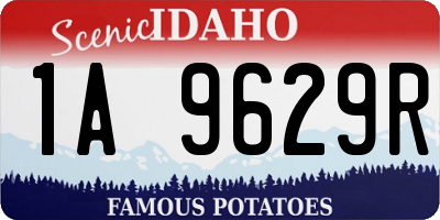 ID license plate 1A9629R