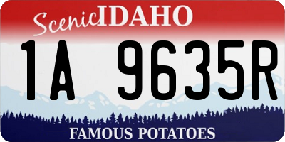 ID license plate 1A9635R