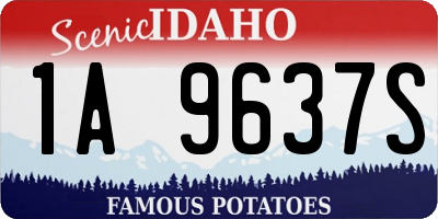 ID license plate 1A9637S