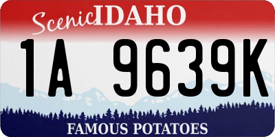 ID license plate 1A9639K