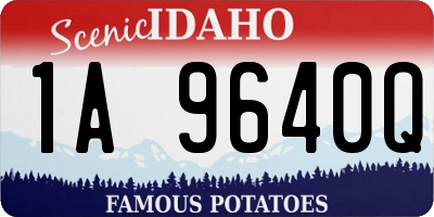 ID license plate 1A9640Q