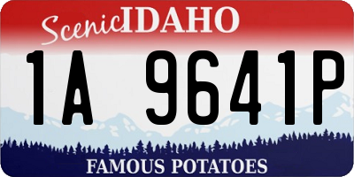 ID license plate 1A9641P