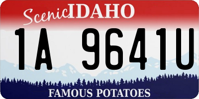 ID license plate 1A9641U