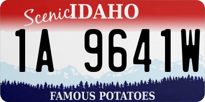 ID license plate 1A9641W